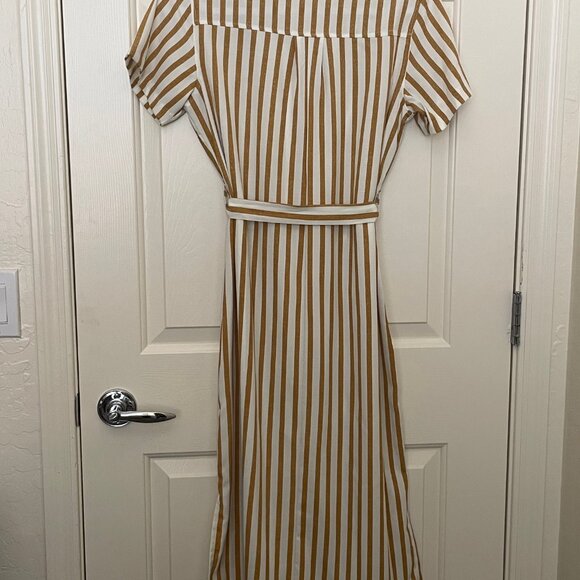 Ten Sixty Sherman Button Front Shirt Striped Dress - Picture 4 of 5